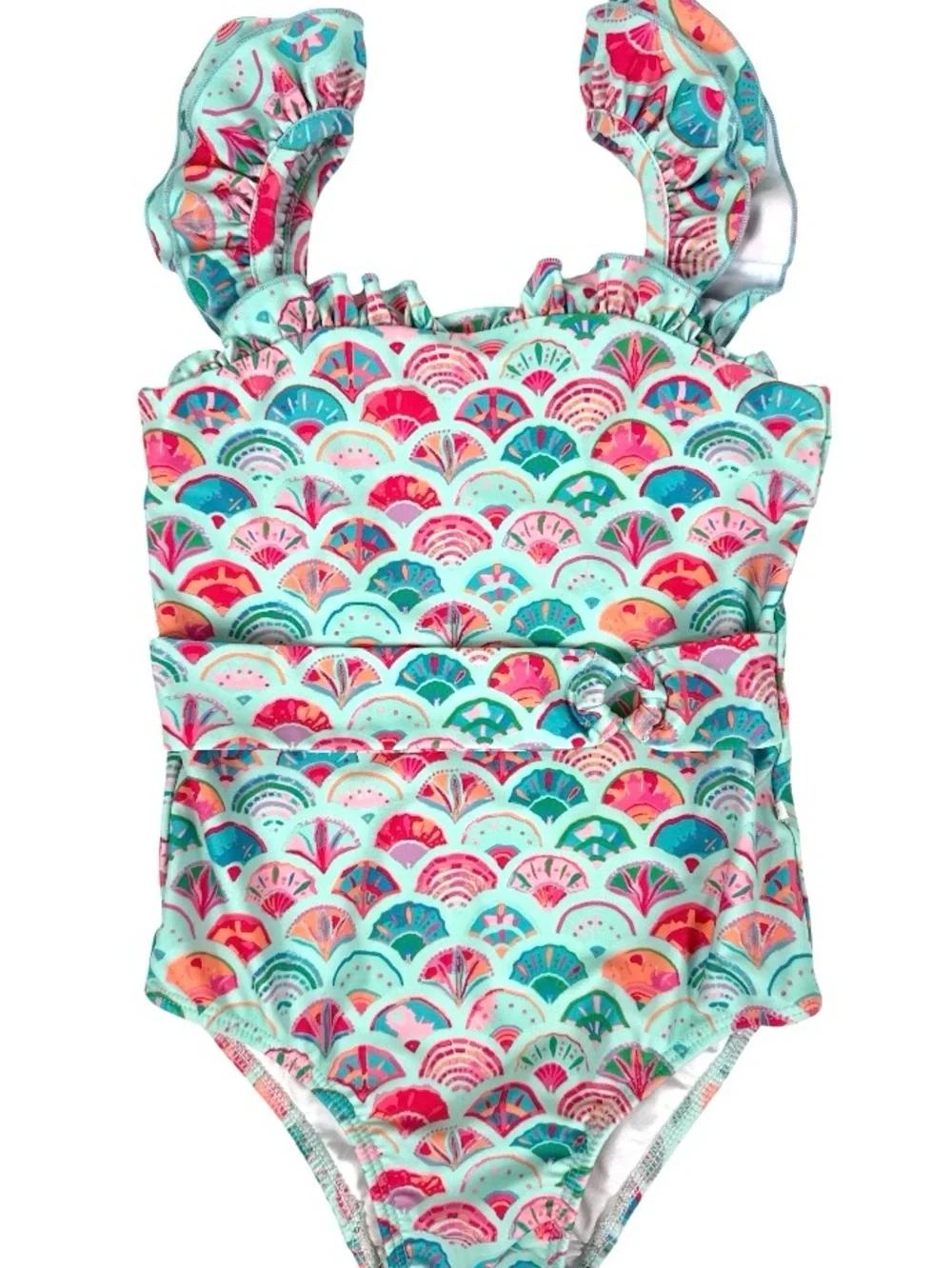 SweetHoney Girls Mermaid Ruffle One-Piece Swimsuit